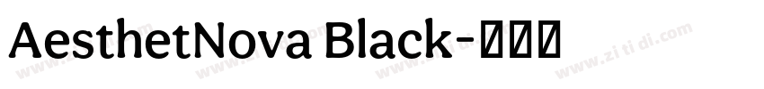 AesthetNova Black字体转换